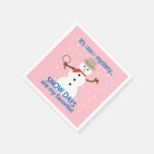 Serviette En Papier C'est NOw Mystery Detective Snowman Pink (Coin)