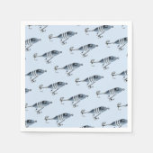 Serviette En Papier C'est O'fish Fishing Boy Anniversaire (Devant)