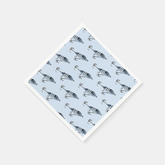 Serviette En Papier C'est O'fish Fishing Boy Anniversaire (Coin)