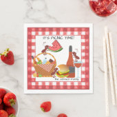 Serviette En Papier C'est Picnic Time Paper Napkin (En situation)