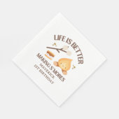 Serviette En Papier C'est plus amusant d'être un premier anniversaire (Coin)