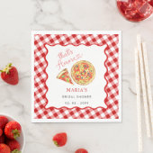 Serviette En Papier C'est plus italienne Pizza Party Fête des mariées (En situation)