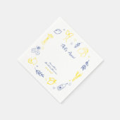 Serviette En Papier C'Est Plus Tiré À La Main Fête des mariées De Citr (Coin)