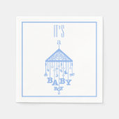 Serviette En Papier C'est un Baby Boy Joli Blue Baby Boy Faire-part (Devant)