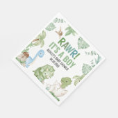 Serviette En Papier C'est un Baby shower de dinosaures (Coin)