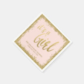 Serviette En Papier C'est un Baby shower de Parties scintillant en or (Coin)