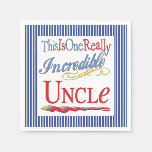 Serviette En Papier C'Est Un Cadeau À Oncle Vraiment Incroyable