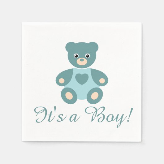 Serviette En Papier C'est un ensemble de serviettes de Faire-part de b (Devant)