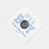 Serviette En Papier C'est un garçon ! Baby shower de balle de Bowling (Coin)