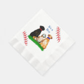 Serviette En Papier C'est un garçon, | Baseball Baby shower à thème (Coin)