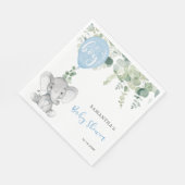 Serviette En Papier C'est un garçon éléphant ballons baby shower verdu (Coin)