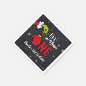Serviette En Papier C'est un Mean One | Grinch Chalkboard Anniversaire (Coin)