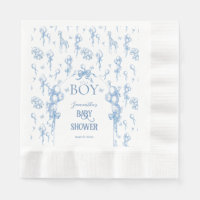 C'est un petit Baby shower Safari Animal Blue Ball