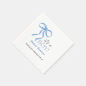 Serviette En Papier C'est un Ruban Bleu Garçon (Coin)