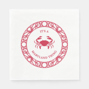 SERVIETTE EN PAPIER C'EST UNE CHOSE DE MARYLAND (CRABS)