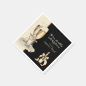 Serviette En Papier C'est une double fête de Champagne d'or (Coin)