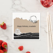 Serviette En Papier C'est une fête d'anniversaire de plage (En situation)