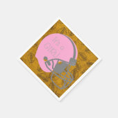 Serviette En Papier C'est une fille de football thème Baby shower serv (Coin)