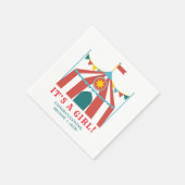 Serviette En Papier C'est une fille mignonne cirque Baby shower de rév (Coin)