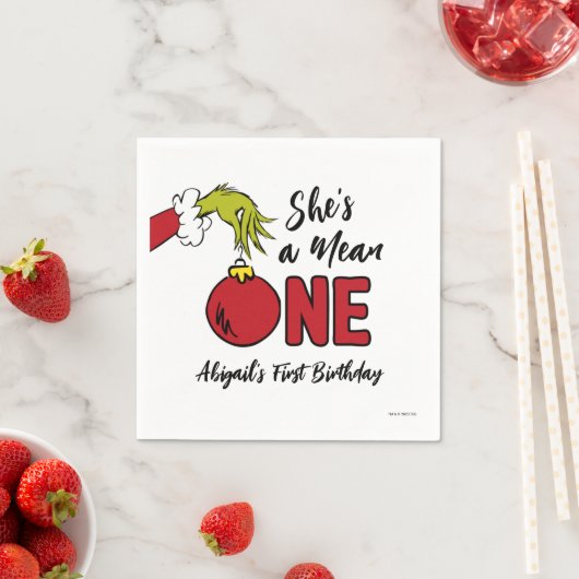 Serviette En Papier C'est une Mean One | Anniversaire de Grinch (En situation)
