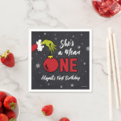 Serviette En Papier C'est une Mean One | Grinch Chalkboard Anniversair (En situation)