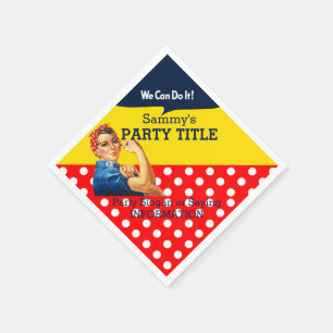 Serviette En Papier C'est votre Rosie Party Napkins Personnaliser ceci