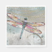 Serviette En Papier C'Est Votre Temps Dragonfly Napkin (Devant)