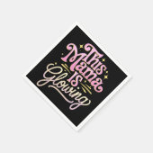 Serviette En Papier Cette maman brille la fête des mères de maman (Coin)