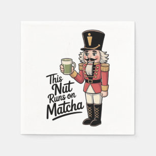 Serviette En Papier Cette noix tourne sur Matcha Christmas Nutcracker