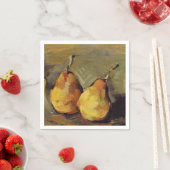 Serviette En Papier Cezanne - Deux poires (En situation)