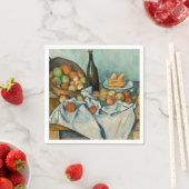 Serviette En Papier Cezanne Panier Pommes Impressionnisme Art (En situation)