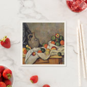 Serviette En Papier Cezanne - Rideau, Jug et Fruit, (En situation)