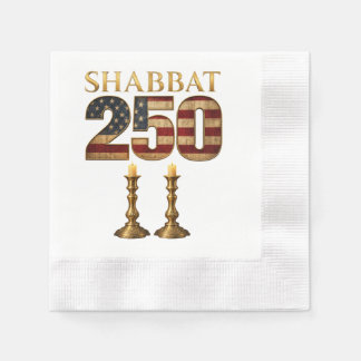 Serviette En Papier Chabbat 250 Bougie | Patrimoine juif américain