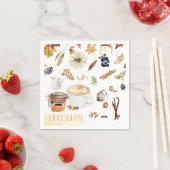 Serviette En Papier Chai Latte | Action de grâces (En situation)