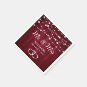 Serviette En Papier Chaîne Bourgogne Lights Coeurs Bois Rustique Maria (Coin)