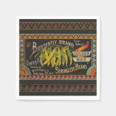 Serviette En Papier Chaîne Étiquette de haricot Vegetable Pays (Devant)