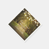 Serviette En Papier Chaîne Lights Moss Trees Mariage Chemins (Coin)