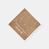 Serviette En Papier Chaîne Lumières Mariage moderne (Coin)
