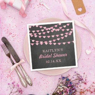 Serviette En Papier Chaîne pendante Fête des mariées de coeur d'amour