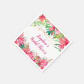 Serviette En Papier Chaîne tropicale éclaire la Fête des mariées flora (Coin)