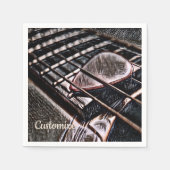 Serviette En Papier Chaînes De Guitare En Papier Cuir Serviettes (Devant)
