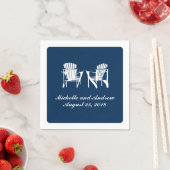 Serviette En Papier Chaises Adirondack | MARIAGE (En situation)