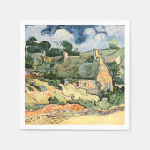 Serviette En Papier Chalets à Cordevill Vincent van Gogh (Devant)
