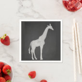 Serviette En Papier Chalk Giraffe (En situation)