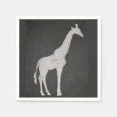 Serviette En Papier Chalk Giraffe (Devant)