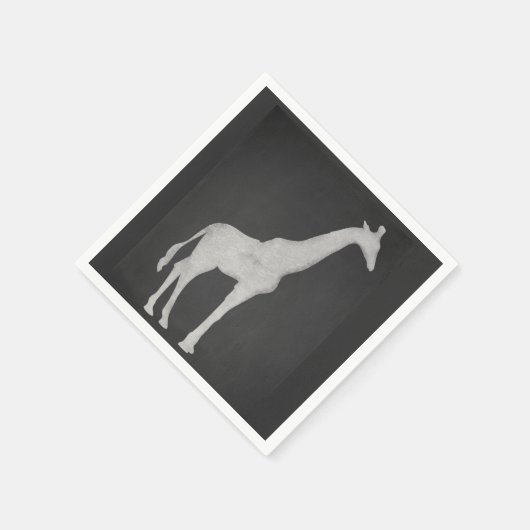 Serviette En Papier Chalk Giraffe (Coin)