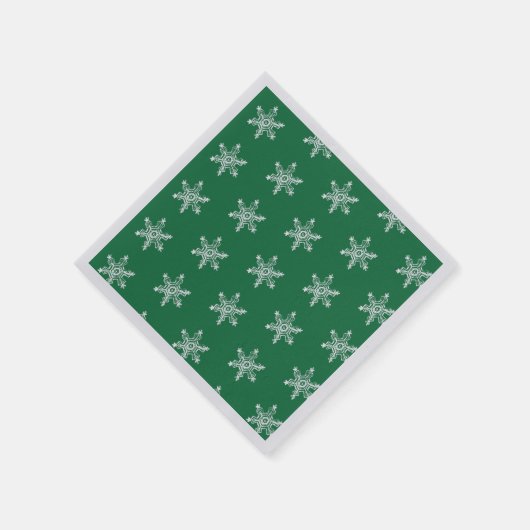 Serviette En Papier Chalk Snowflake Motif serviettes (Coin)