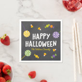 Serviette En Papier Chalkboard Créatures conviviales Joyeux Halloween (En situation)