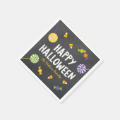 Serviette En Papier Chalkboard Créatures conviviales Joyeux Halloween (Coin)