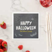 Serviette En Papier Chalkboard Créatures conviviales Joyeux Halloween (En situation)